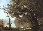  Jean Baptiste Camille  Corot Souvenier de Mortefontaine, salon of 1864 USA oil painting reproduction